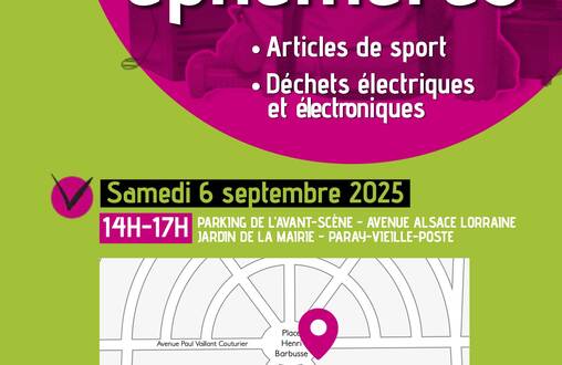 Photo de Collecte d'articles de sport, textiles et de déchets électriques et électroniques ♻️