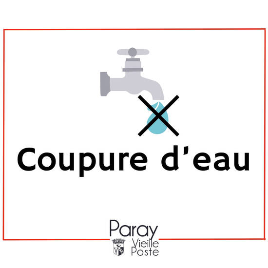 Photo de Information – Coupure d’eau en cours 💧