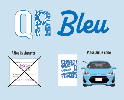Illustration de Stationnement : la Ville passe au QR Bleu